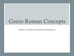 Greco Roman Concepts - Teaching Louisiana History