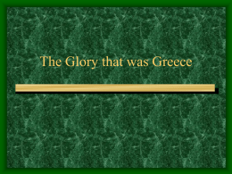 The Glory that was Greece