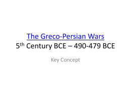 Period 2 - Chapter 3- Greco-Persian Wars