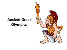 Ancient Greek Olympics - Kyrene School District