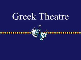 3 Greek theatre