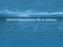 WHICh5Sec4-Daily life in Athens-2016