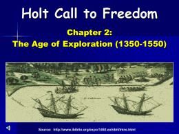 Holt Call to Freedom Lecture Notes