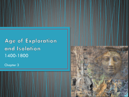 Age of Exploration and Isolation - Mr Dean`s Social Studies Webpage