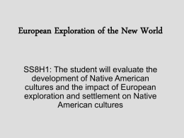 European Exploration of the New World