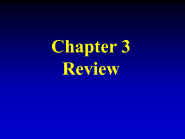 Chapter 3 Powerpoint Chapter Test Review