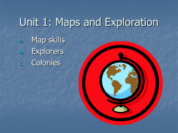 Unit 1: Maps and Exploration
