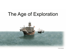 The Age of Exploration - Goshen Community Schools