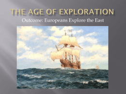 The Age of Exploration - Elizabeth School District