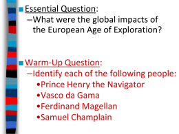 Impact of Exploration ppt