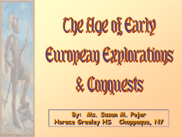 European Exploration and Conquest