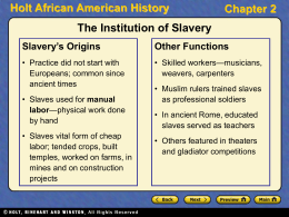 Holt African American History Chapter 2