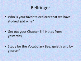 Bellringer - West Clark Community Schools