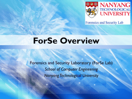 ForSe - Nanyang Technological University
