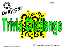 Trivia Challenge #5