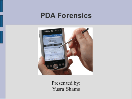 PDA Forensics