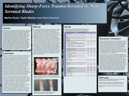 Identifying Sharp-Force Trauma-Serrated vs. Non