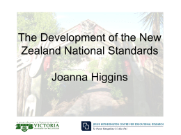 The development of the NZ Standards