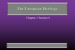 The European Heritage - St. Joseph Hill Academy