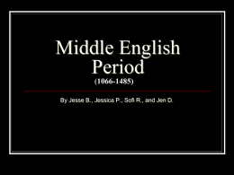 Middle English Period - scostain