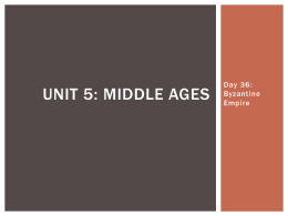 Unit 5: Middle Ages - River Mill Academy