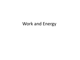 Work and Energy - Nutley Schools