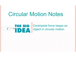 Circular Motion Notes F10