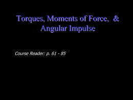 Torques & Moments of Force