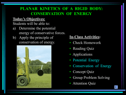 gravitational potential energy - Course ON-LINE