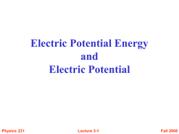 Electric Potential - UTK Department of Physics and Astronomy