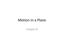 Motion in a Plane - Dallas School District