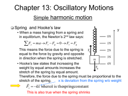Chapter 13: Periodic Motion