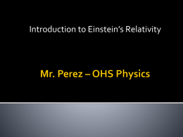 Mr. Perez – OHS Physics
