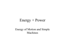 Energy + Power - Princeton High School