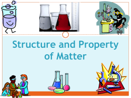 Structure and Property of Matter