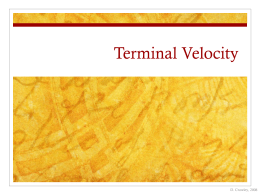 Terminal Velocity - Mr. Nguyen's Website