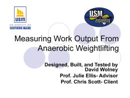 Measuring Work Output Done on a Weightlifting Machine