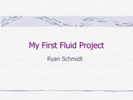 My First Fluid Project