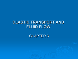 Chapter-3 Clastic transport and fluid flow