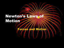 Laws of Motion Notes - Independent School District 196