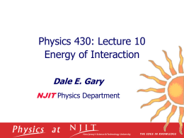 Energy of Interaction