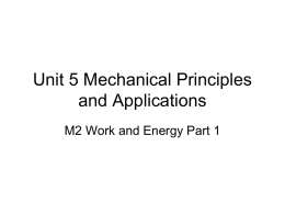 M2 part 1 Work and Energy