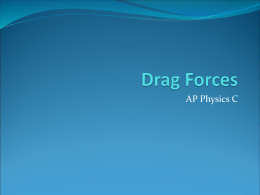 Drag Forces - Humble ISD