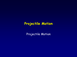 Projectile &Satellite Motion