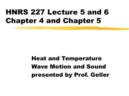 HNRS 227 Lecture #2 Chapters 2 and 3