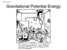 Gravitational potential energy