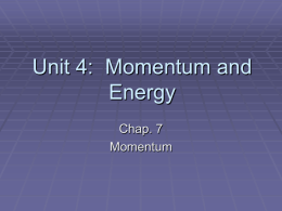 Chap. 7 Momentum  - Coal City Unit District #1