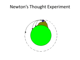 Newton`s Thought Experiment
