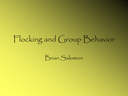 Flocking and Group Behavior