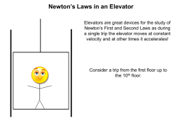 Newton`s Laws on an Elevator (print version)